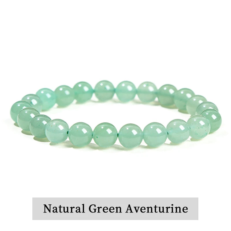 Natural Stone Bead Bracelet – Amethyst, Tiger Eye & Crystal Design for Men & Women