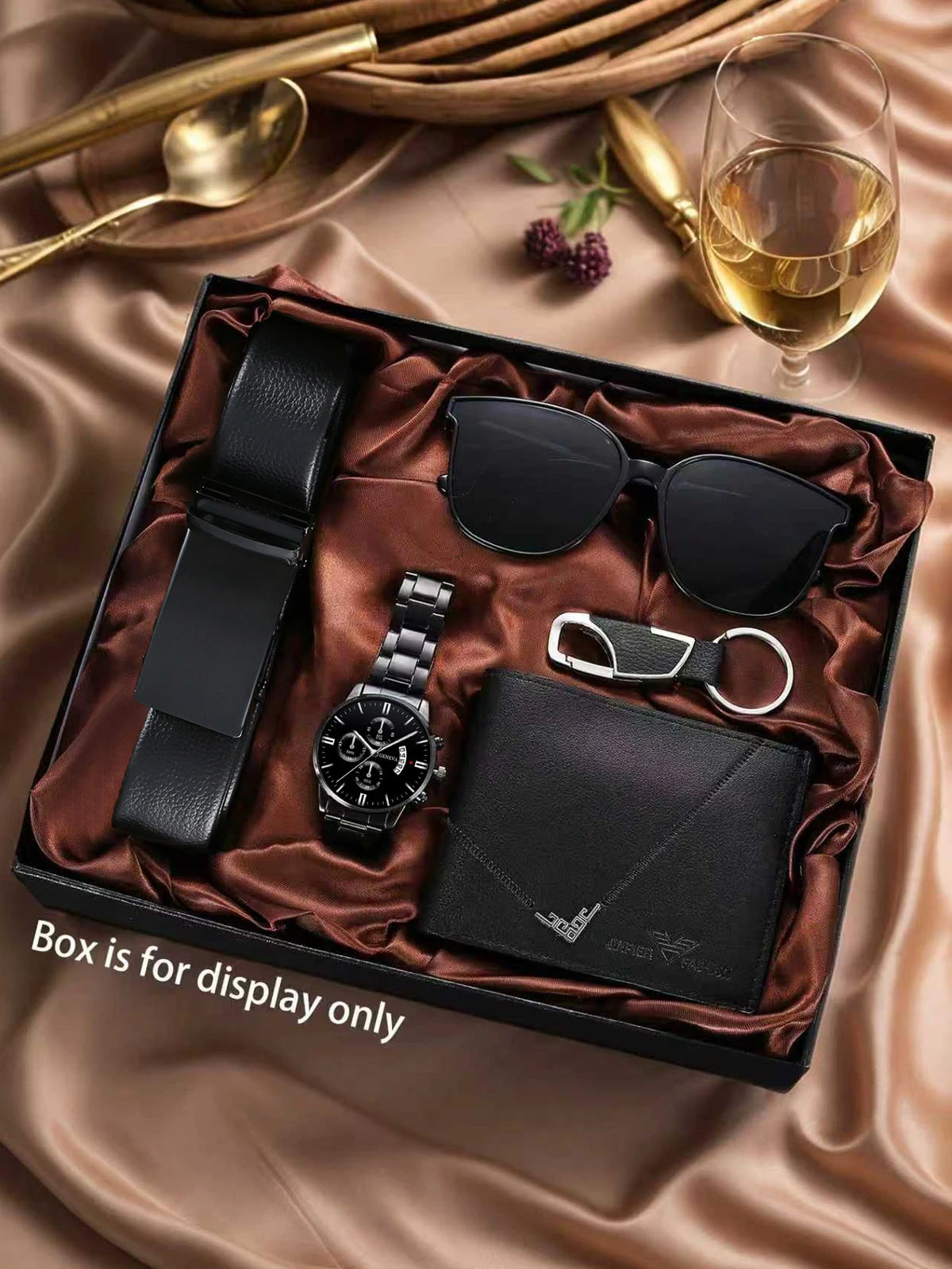 Men's Wallet, Belt, Watch & Sunglasses Gift Set