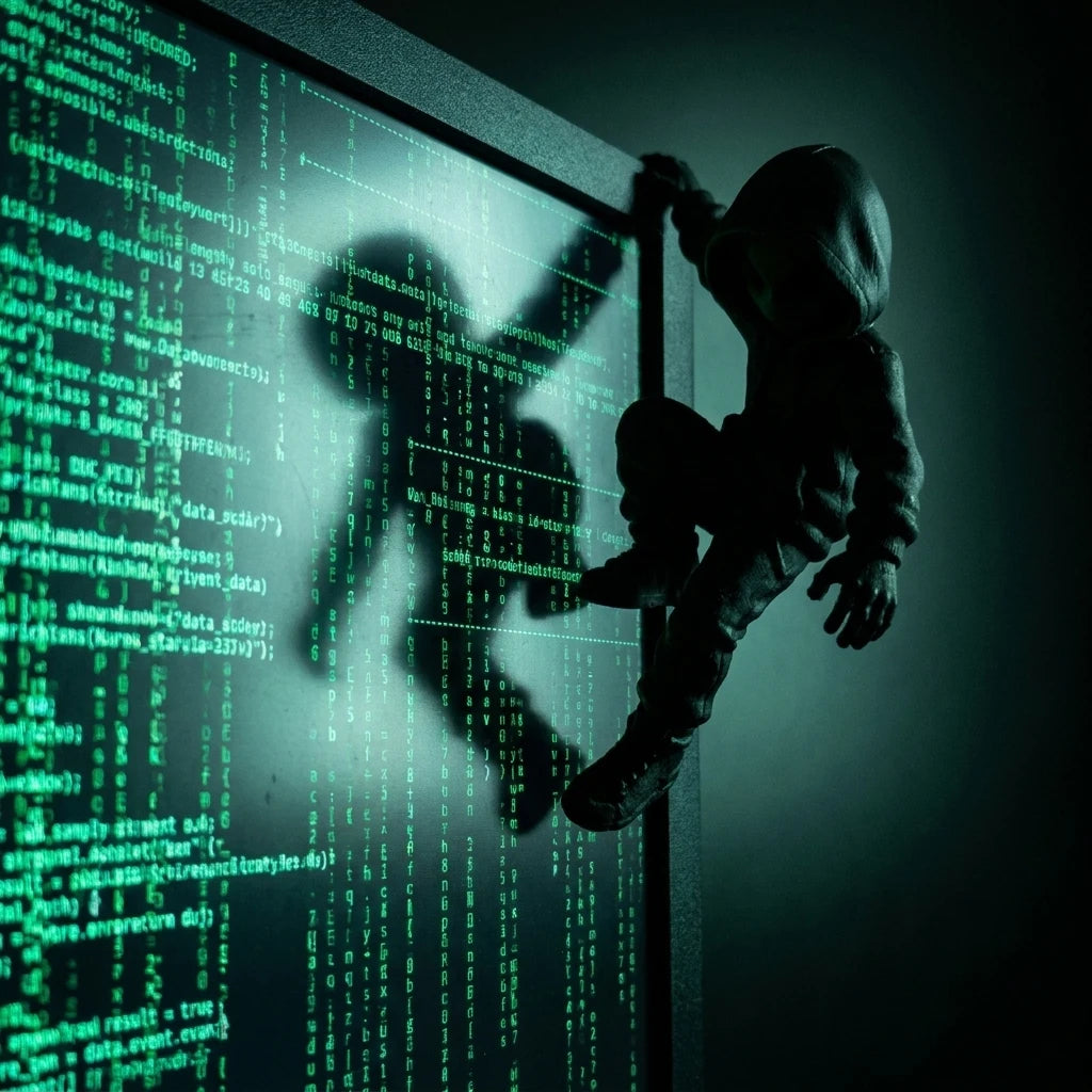 Climbing Figure Monitor Decor