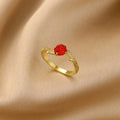 Floral Butterfly Ring