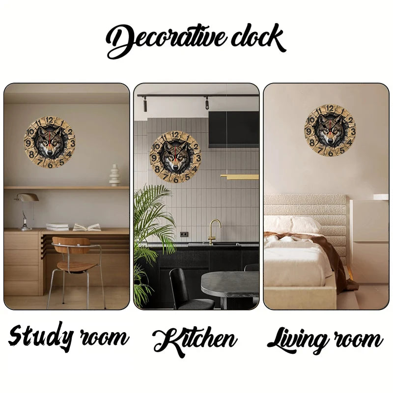 Wilderness Animals Wall Clock