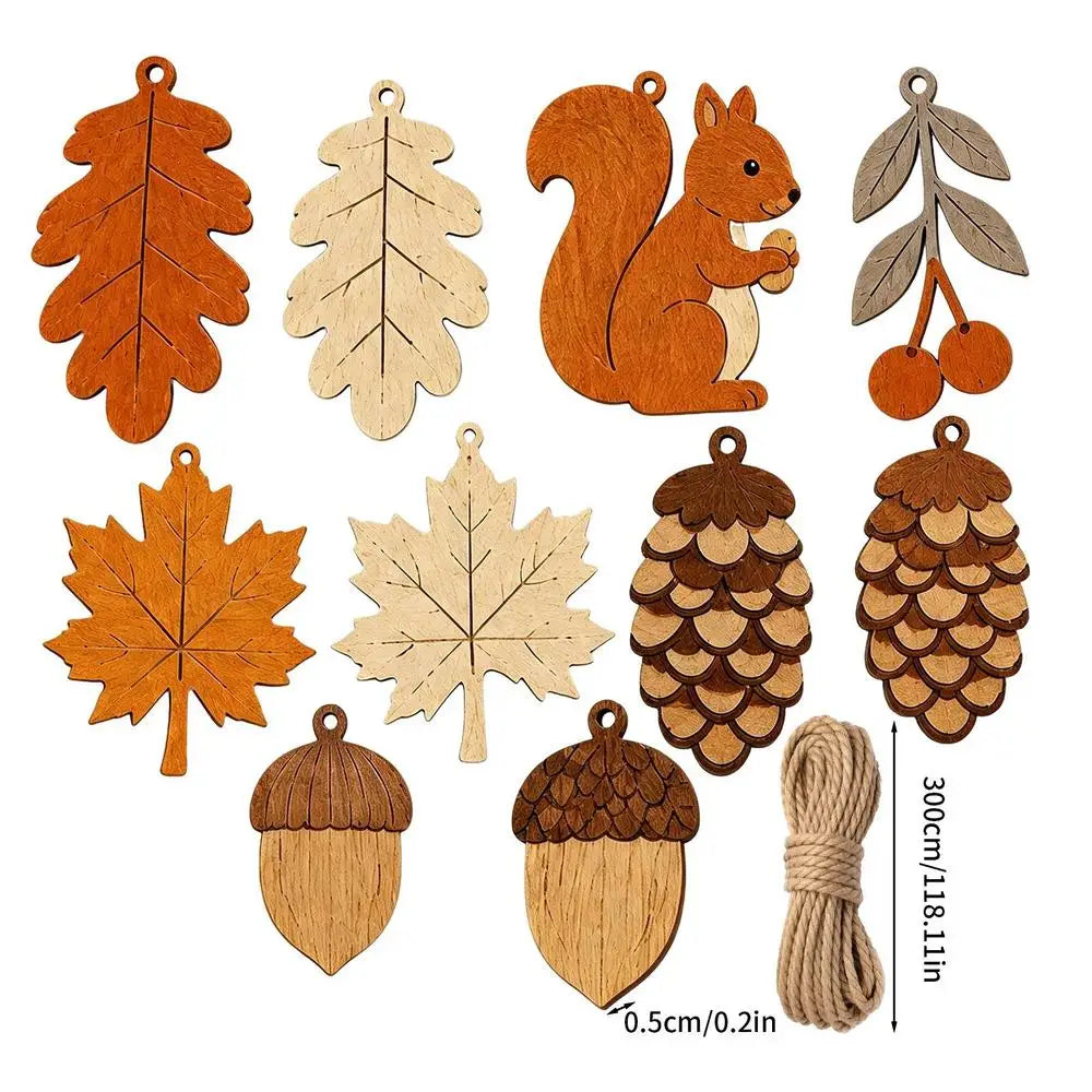 Autumn Wooden Garland