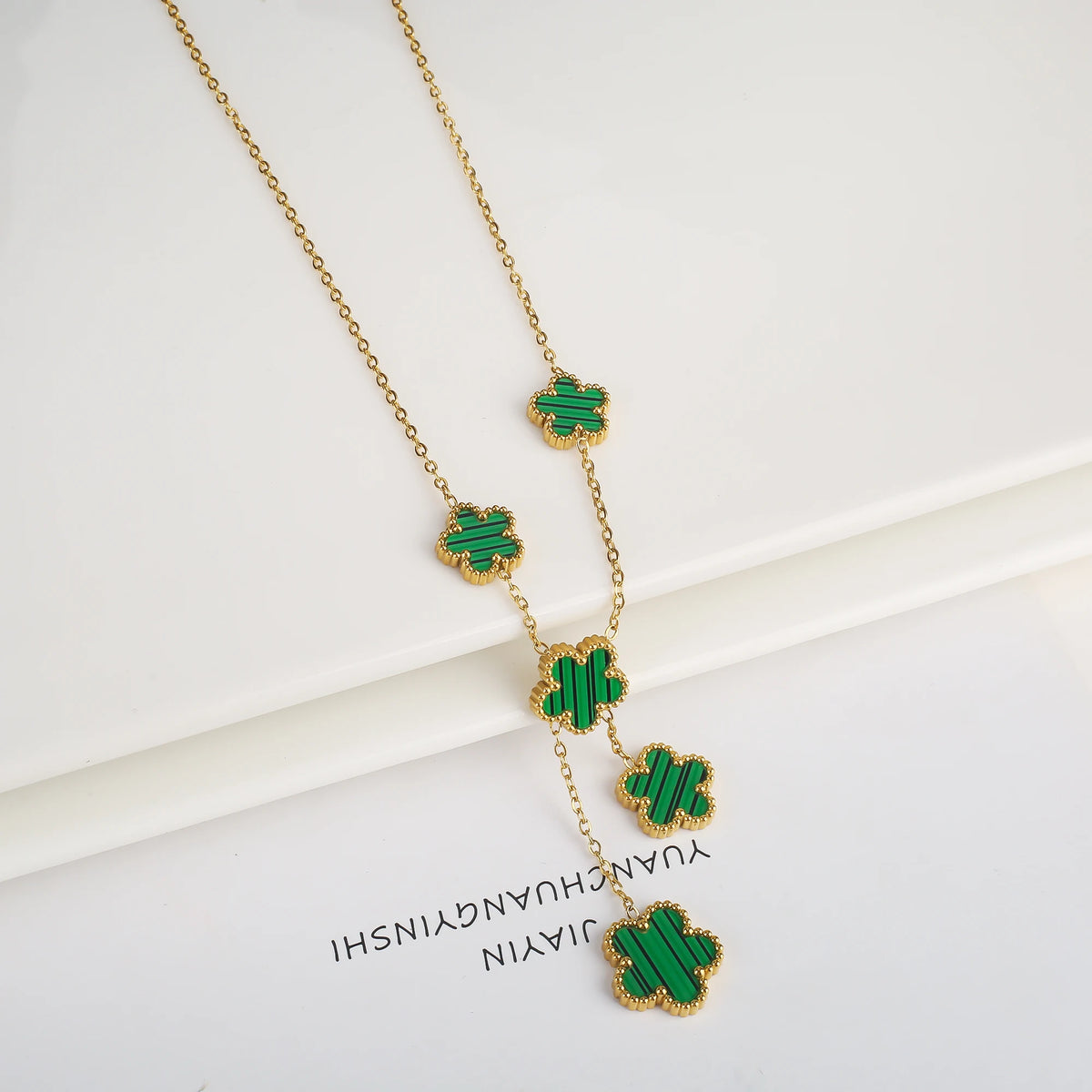 Clover Flower Adjustable Stainless Steel Bracelet