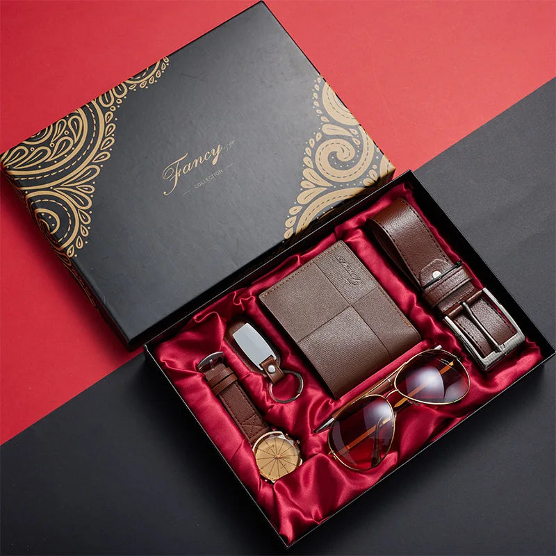 Men’s 6-Piece Watch & Accessories Gift Set