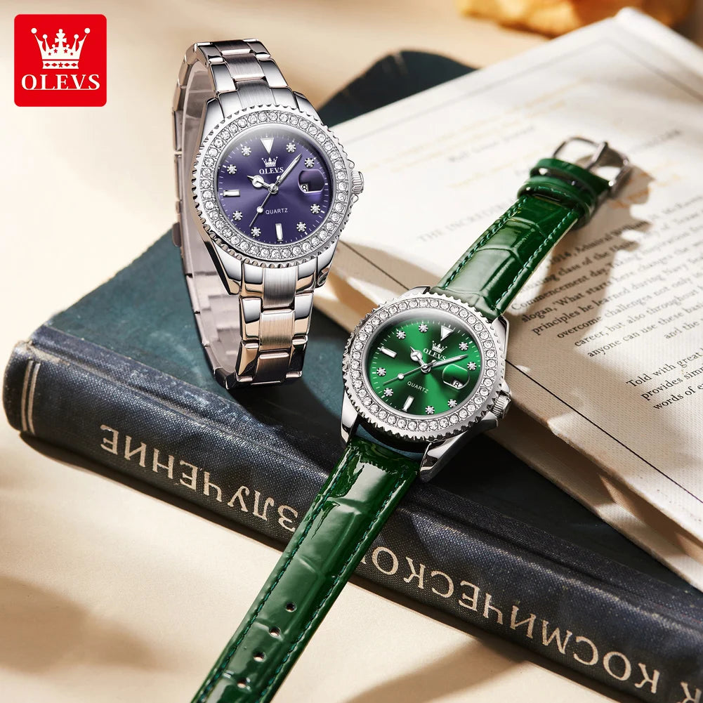 OLEVS Women’s Elegant Quartz Watch Gift Set