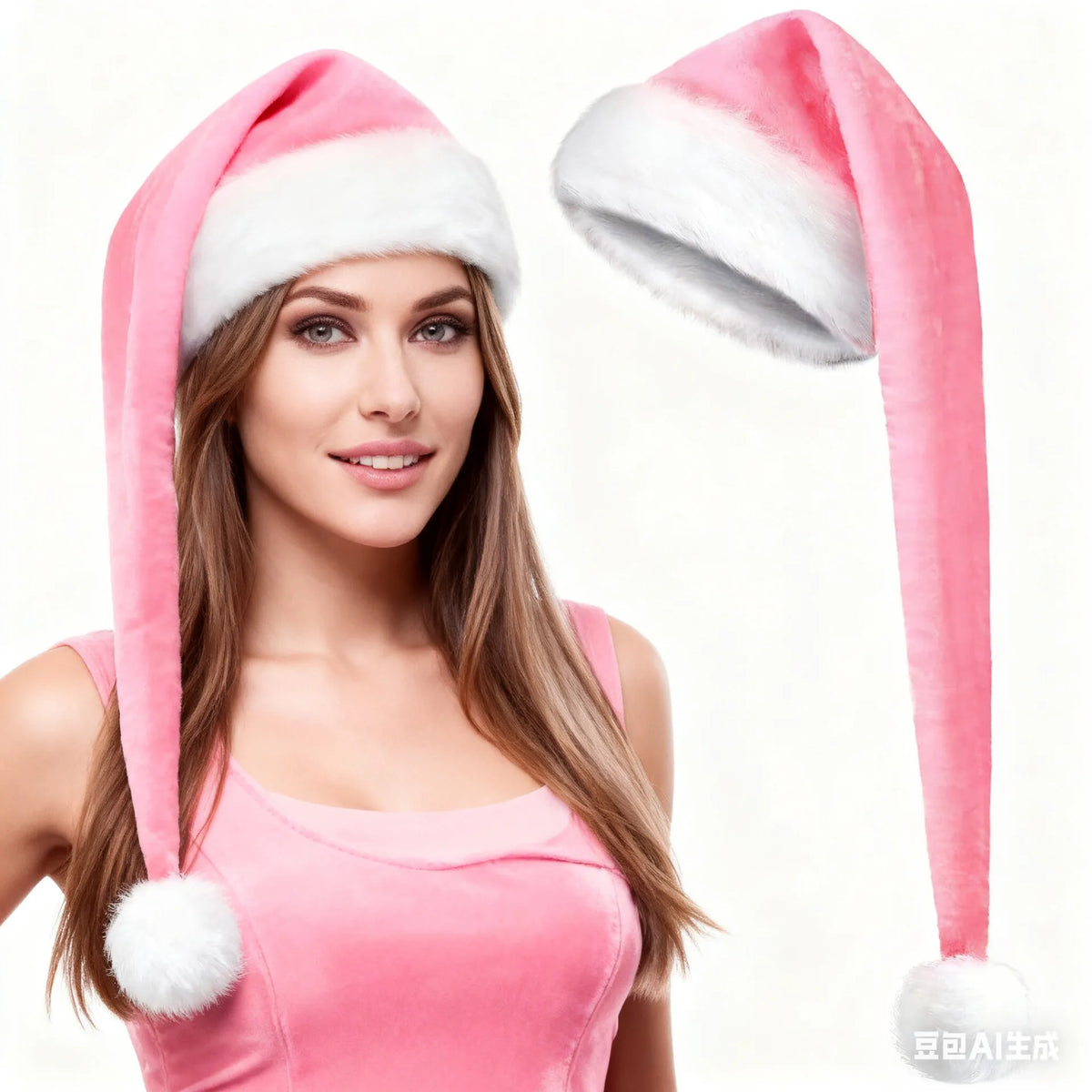 Long Plush Santa Hat