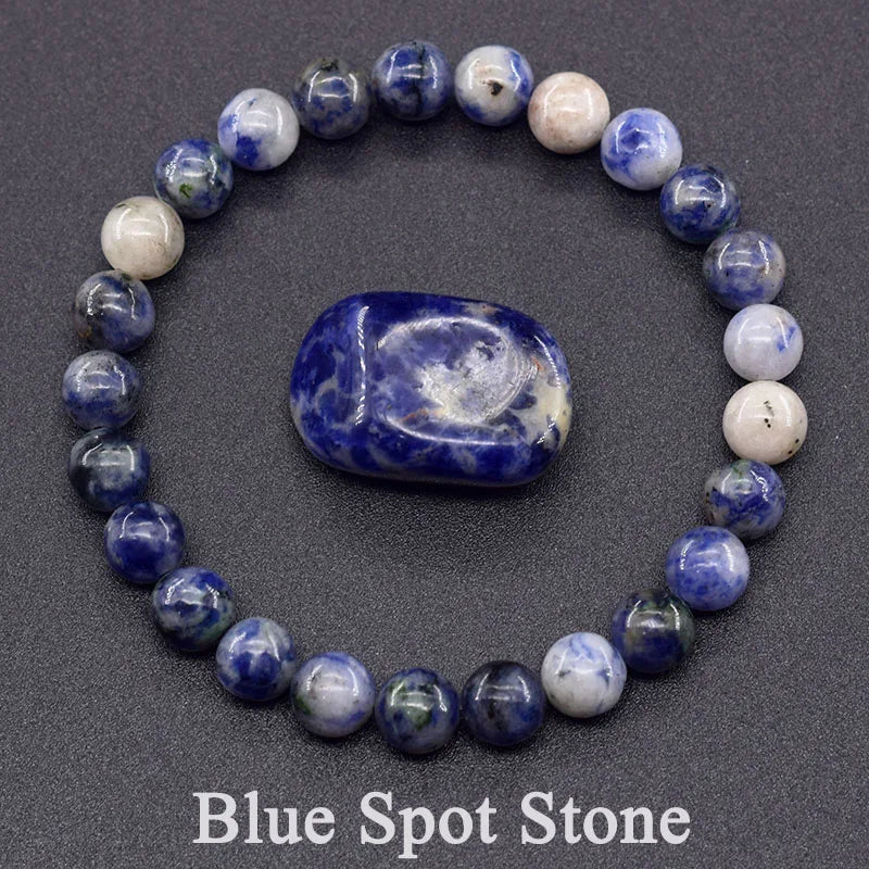 Natural Lapis Lazuli Bead Bracelet – Elegant Design for Men & Women