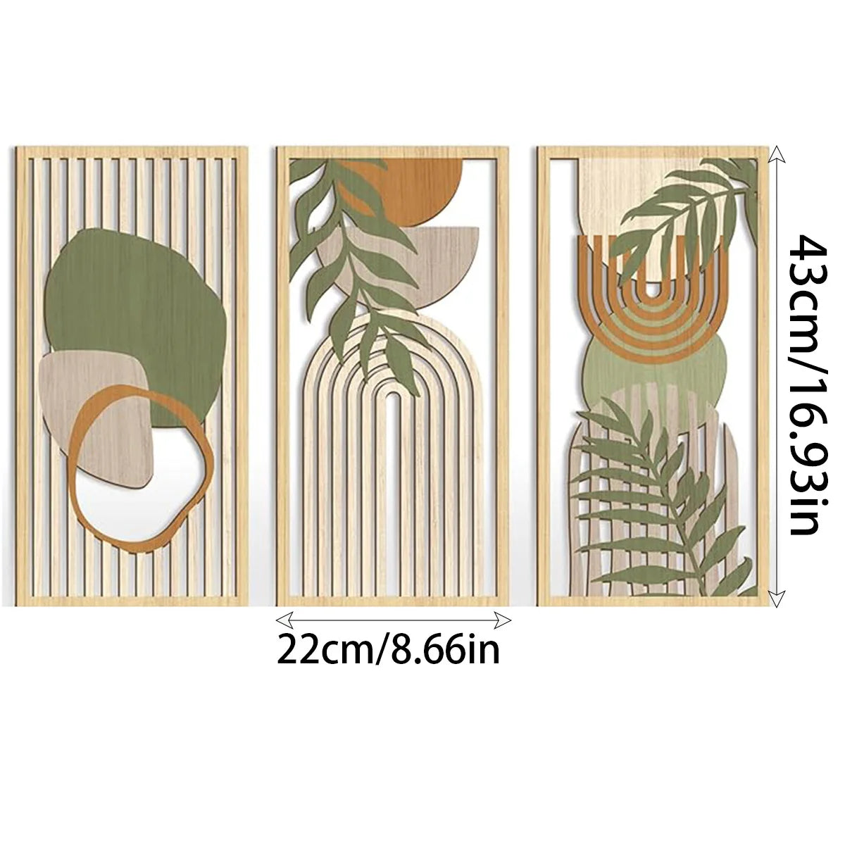 Bohemian Geometric Wooden Wall Art
