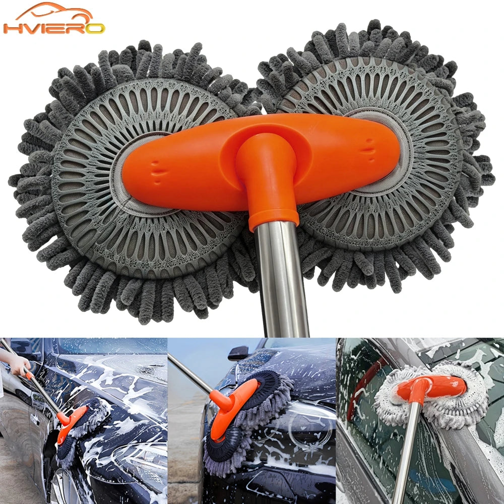 Car Cleaning Wash Kit Microfiber Brush Mop