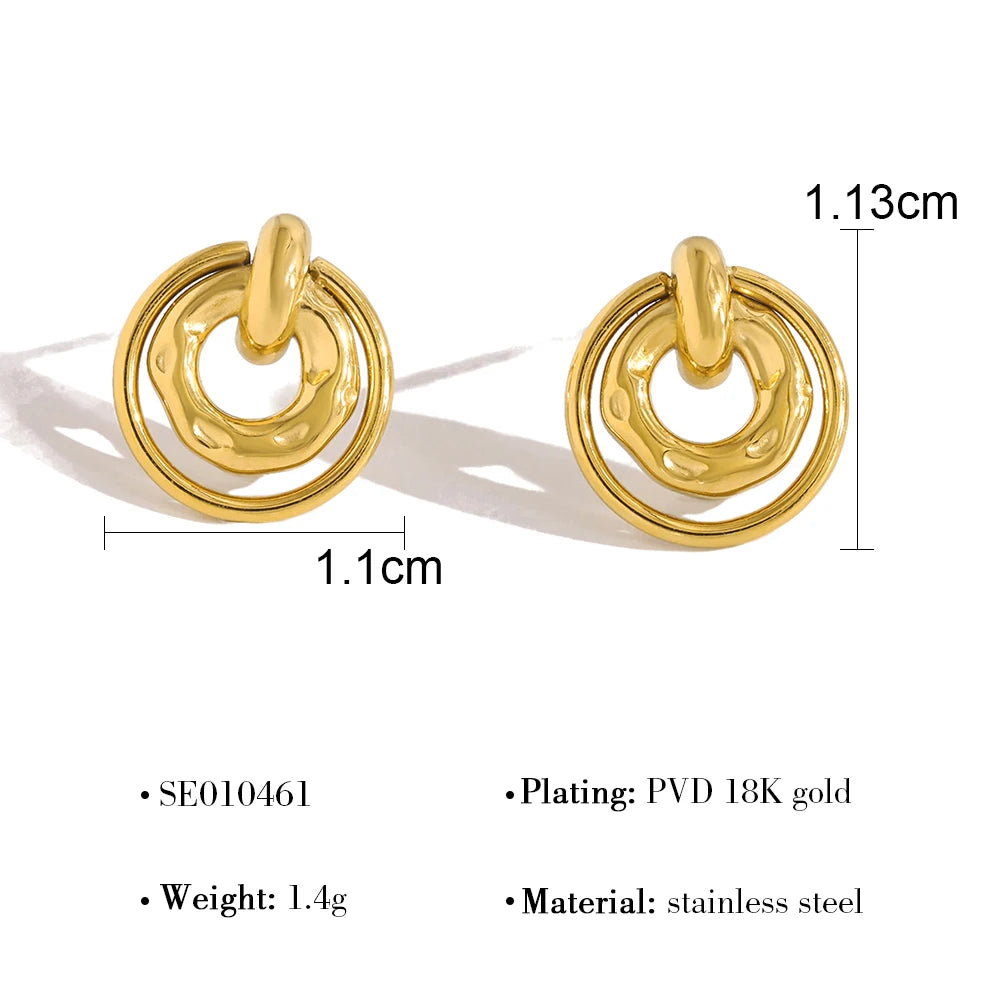 18K Gold-Plated Necklace and Earring Set
