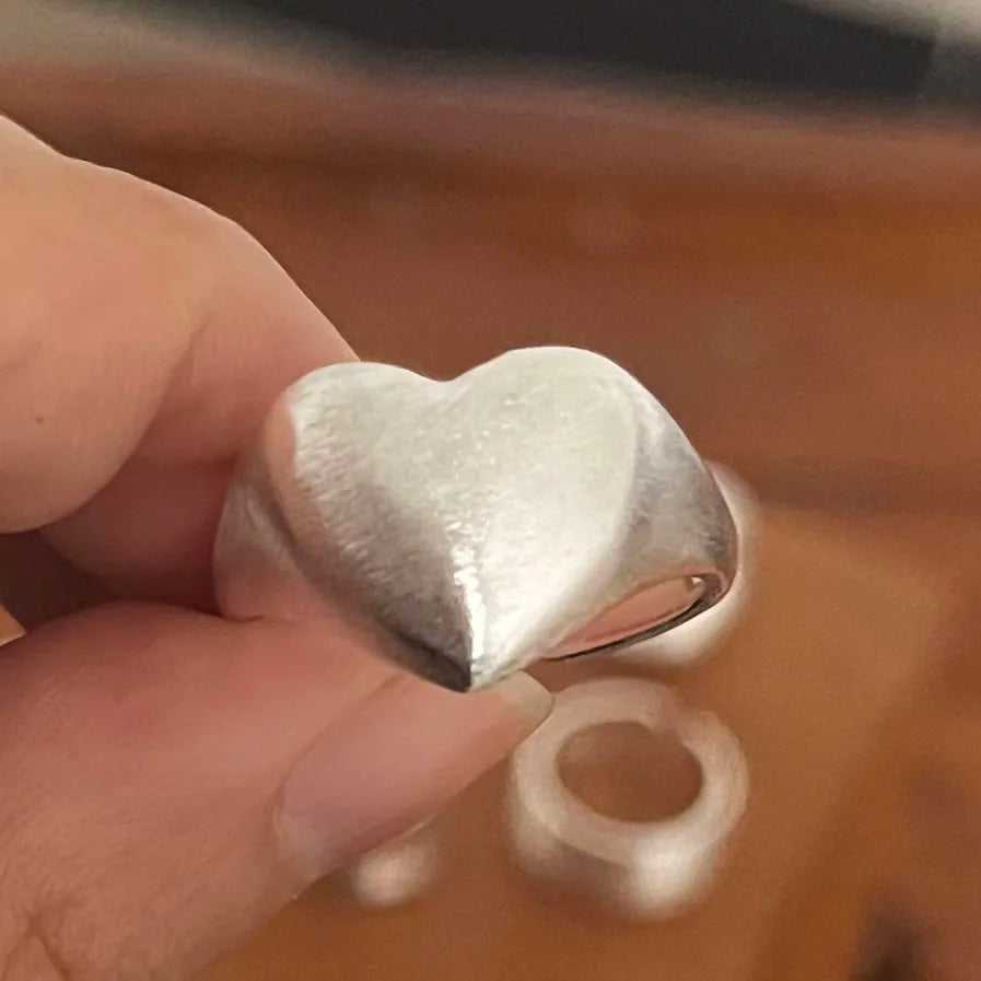 Sterling Silver Minimalist Moon Ring Set for Women