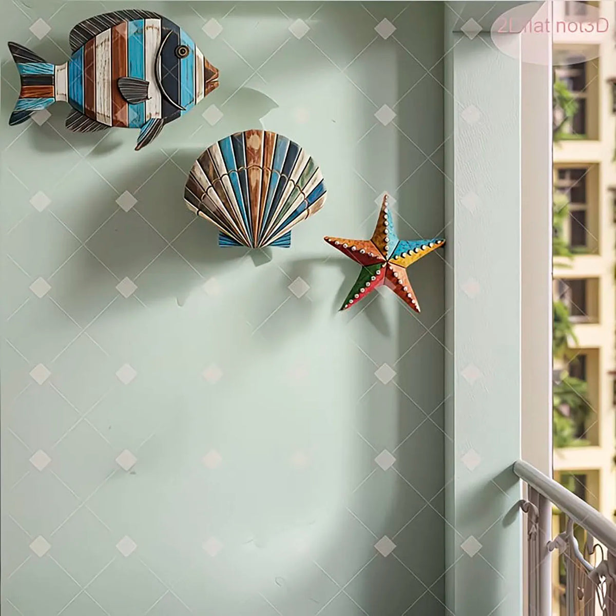 3-Piece Coastal Wooden Wall Decor