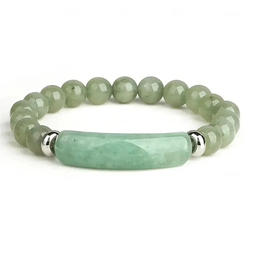 Turquoise & Malachite Stone Bracelet – Handmade Gemstone Design