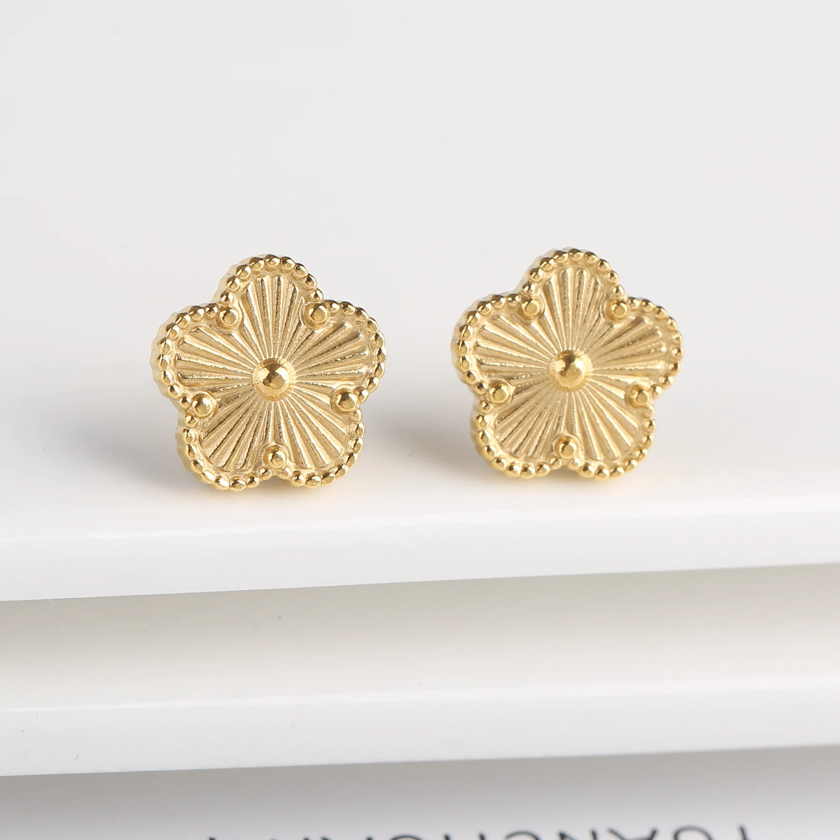 Clover Flower Adjustable Stainless Steel Bracelet
