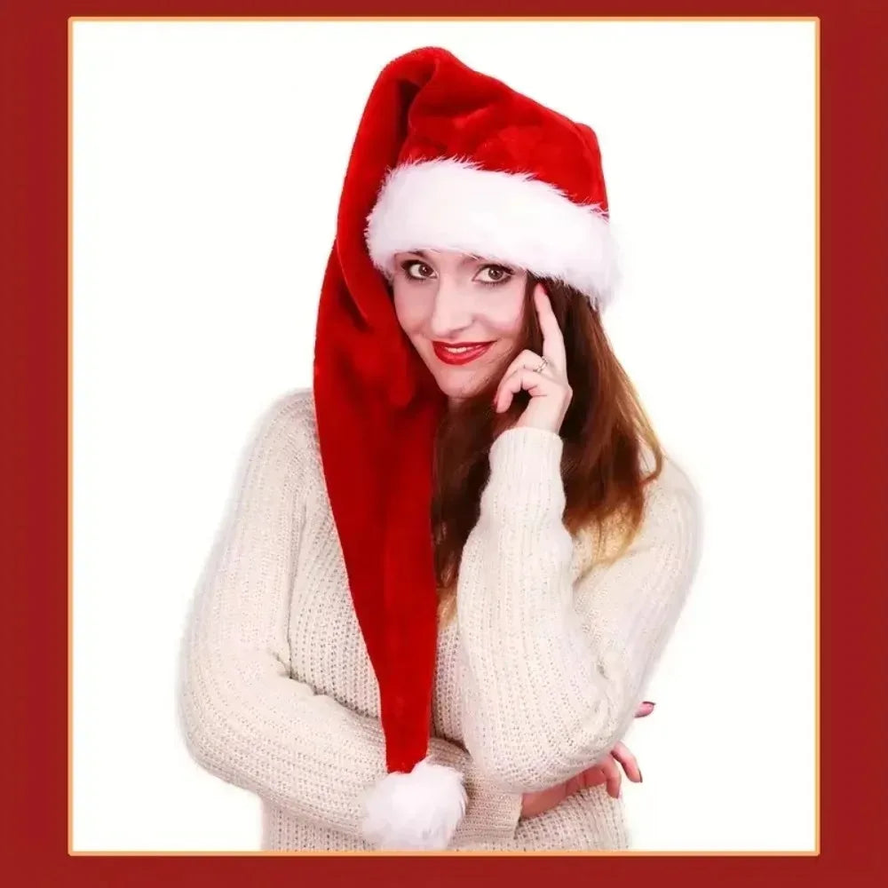 Long Plush Santa Hat