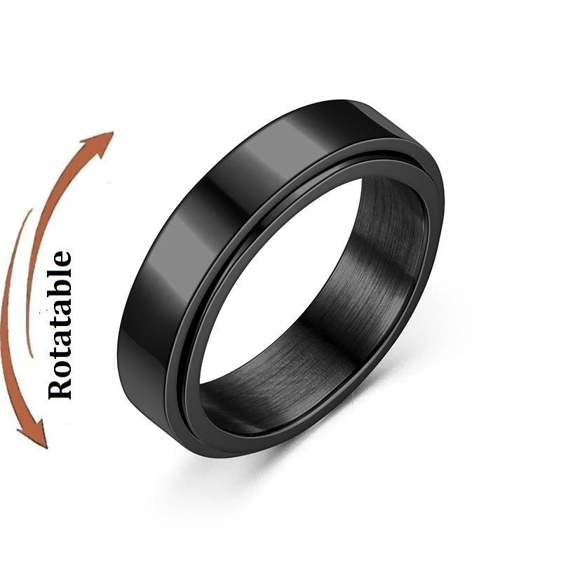 Stainless Steel Rotating Couple Spinner Rings