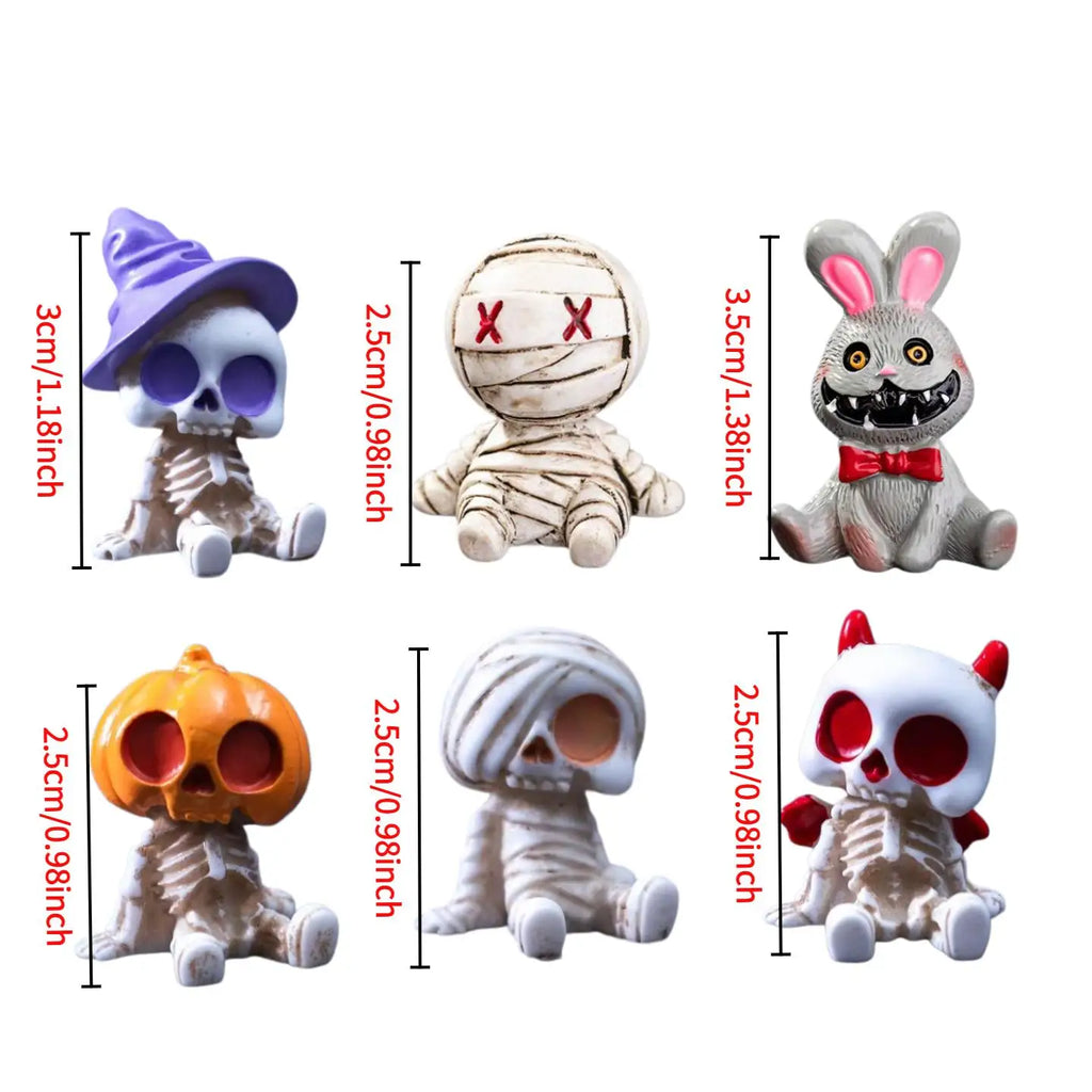 Skeleton and Mummy Figurines