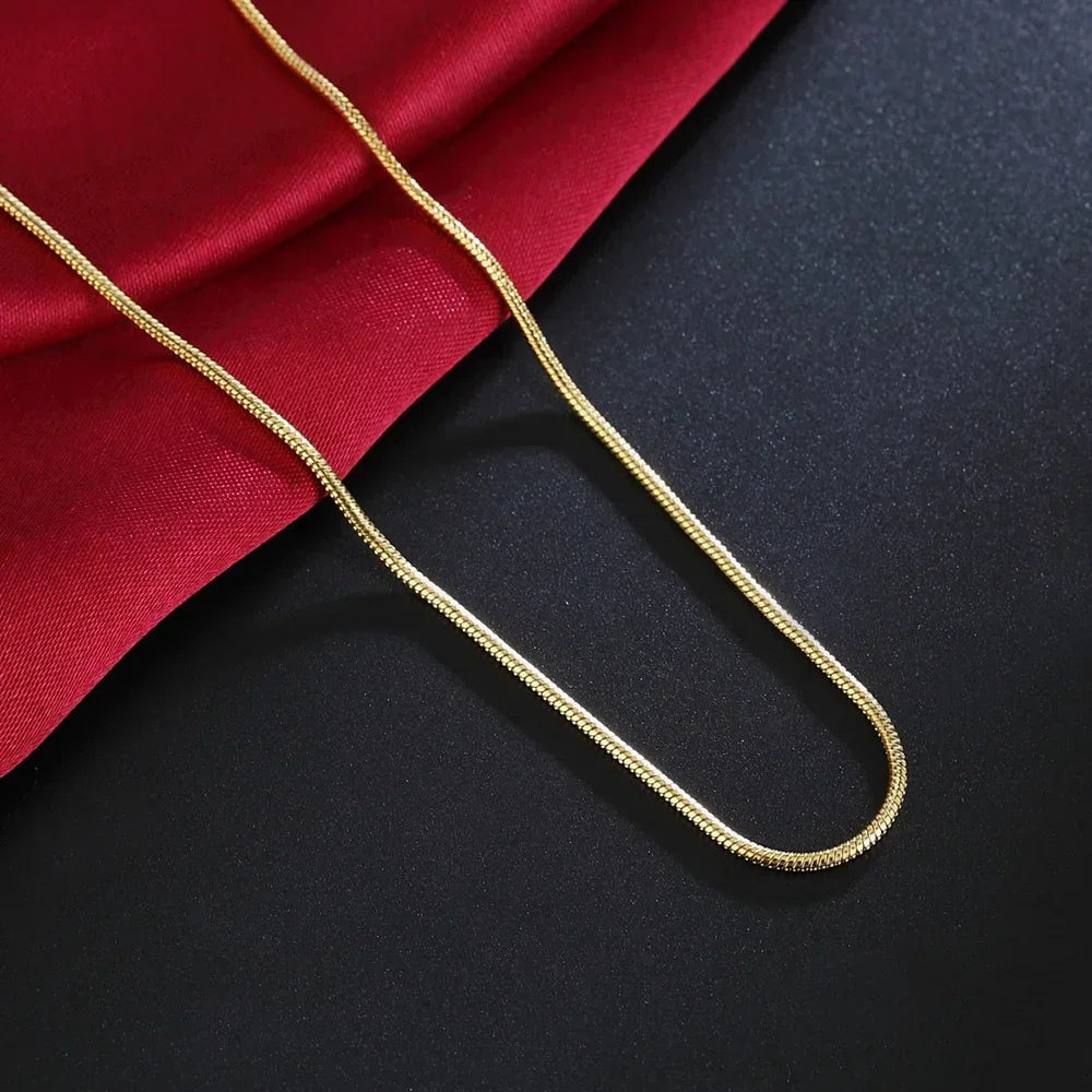 Gold Plated Snake Chain Necklace