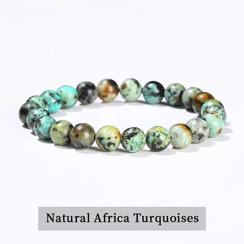 Natural Stone Bead Bracelet – Amethyst, Tiger Eye & Crystal Design for Men & Women