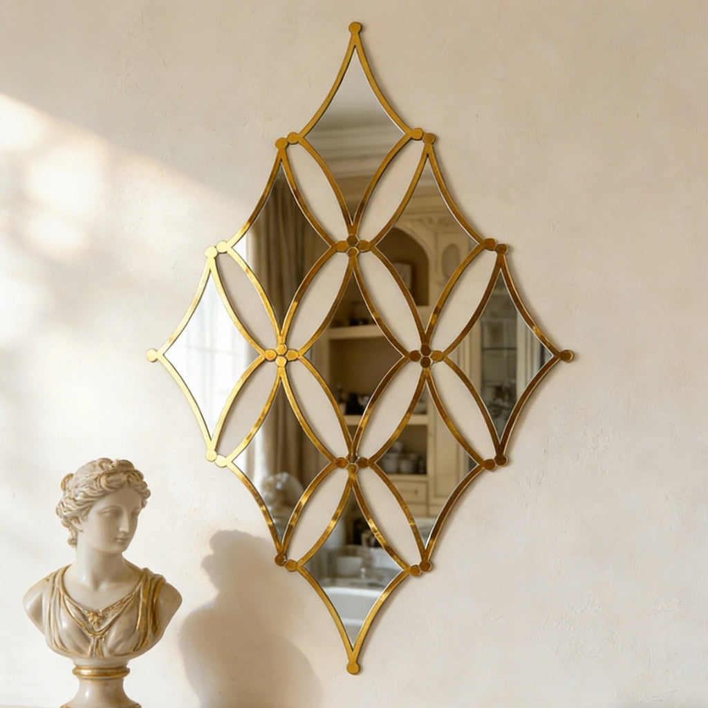 Golden Acrylic Mirror Set