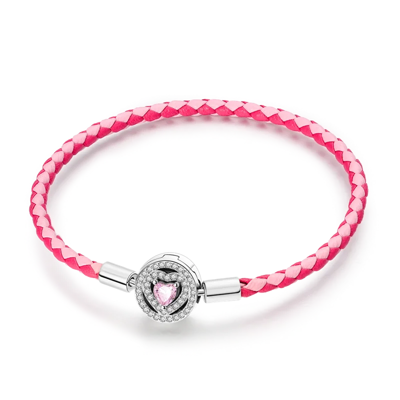 925 Sterling Silver Love Heart & Butterfly Charm Bracelet – 17-20cm