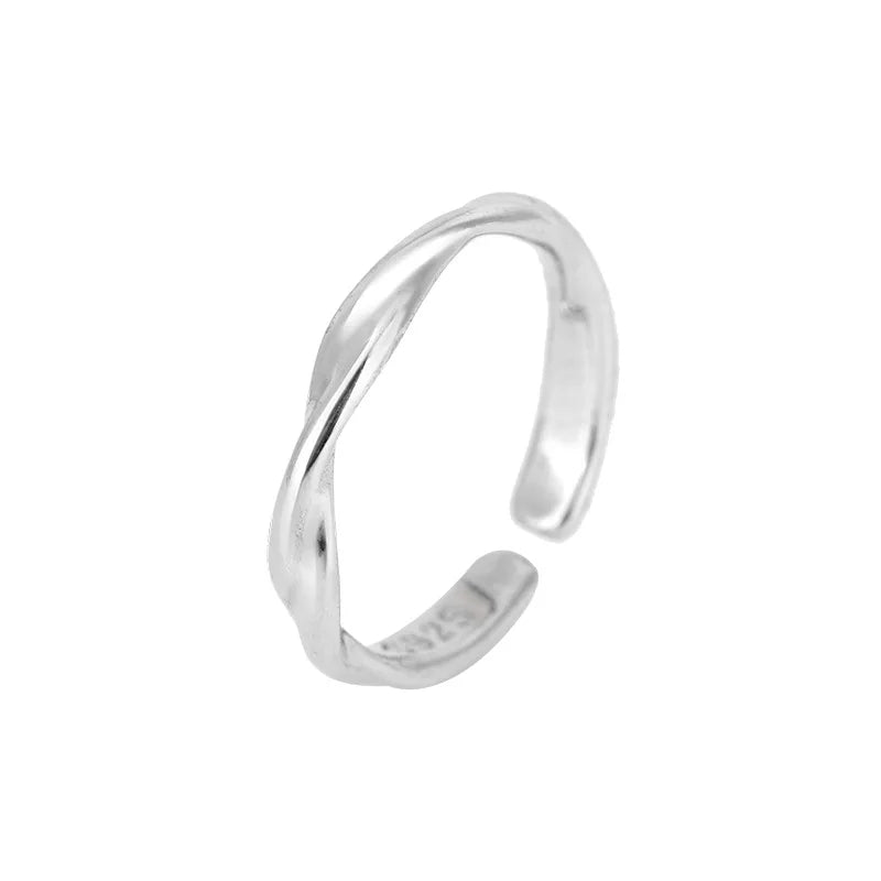 925 Sterling Silver Twisted Women’s Ring