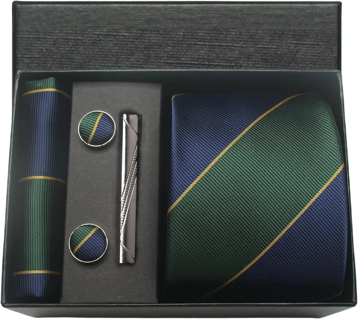 Men’s 100% Silk Tie Set with Gift Box