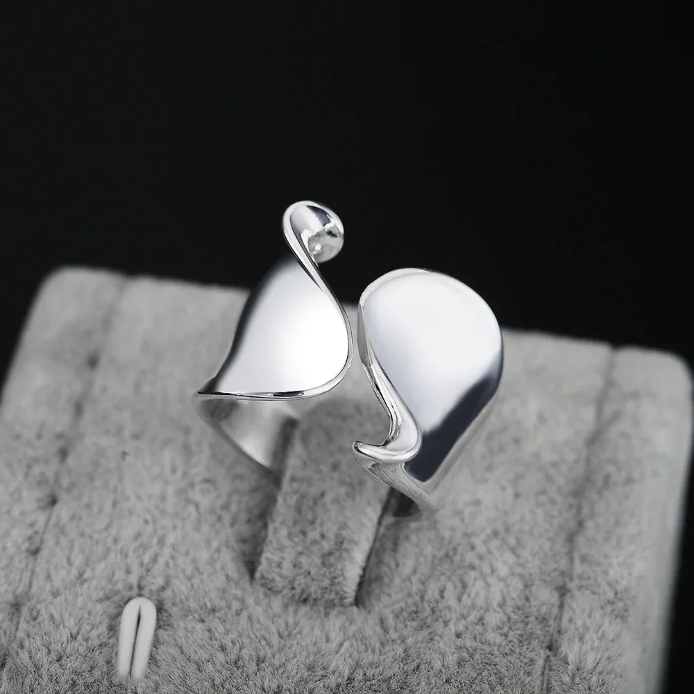 Elegant 925 Sterling Silver Adjustable Ring