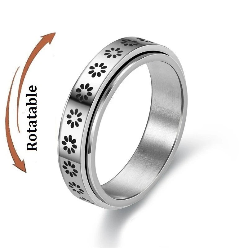 Stainless Steel Rotating Couple Spinner Rings