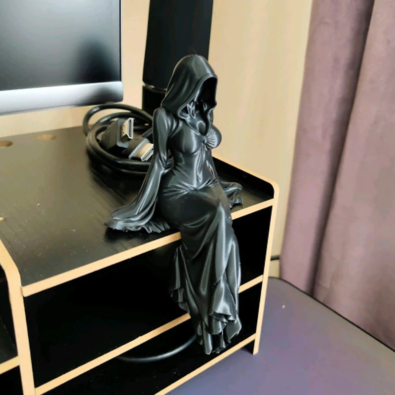 Seated Reaper Figurine