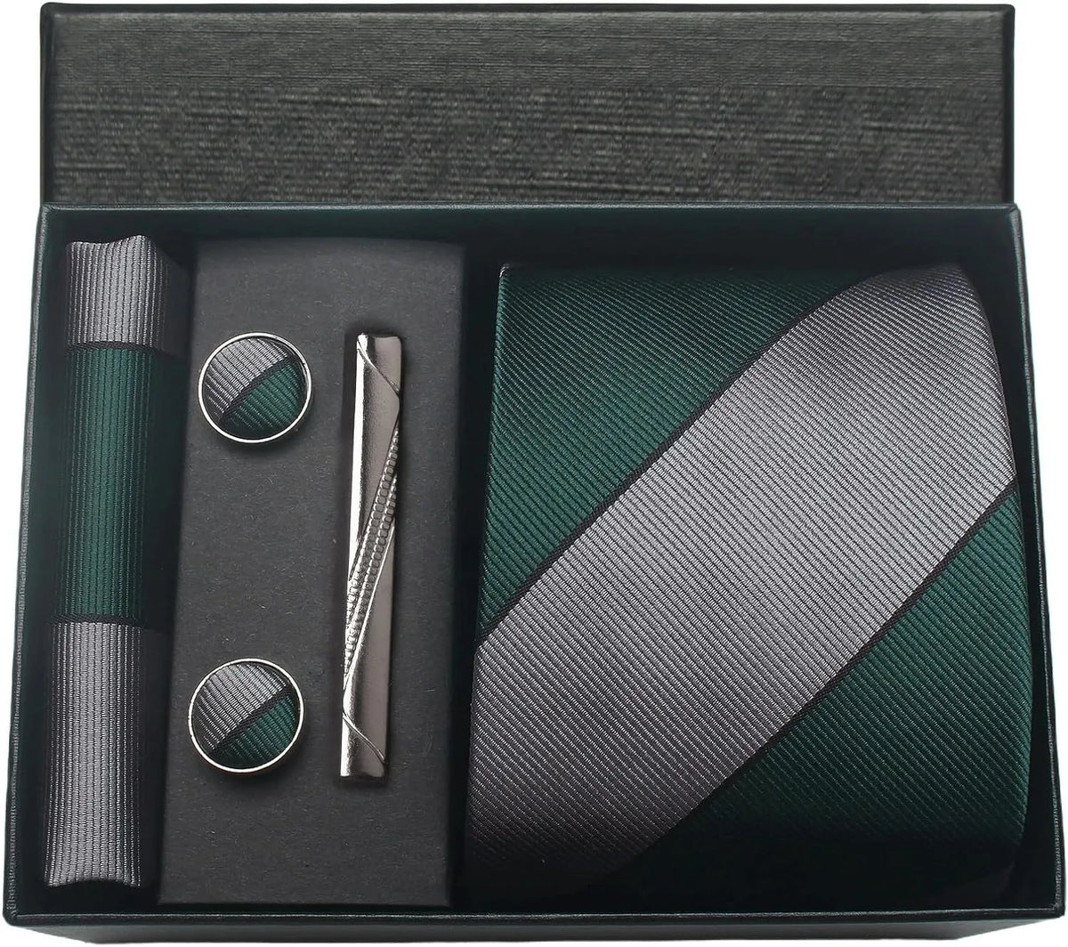 Men’s 100% Silk Tie Set with Gift Box