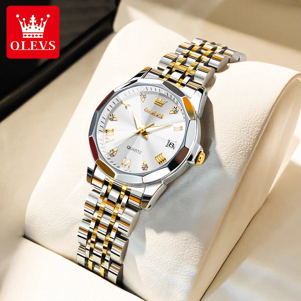 OLEVS 9931 Luxury Couple Quartz Watch