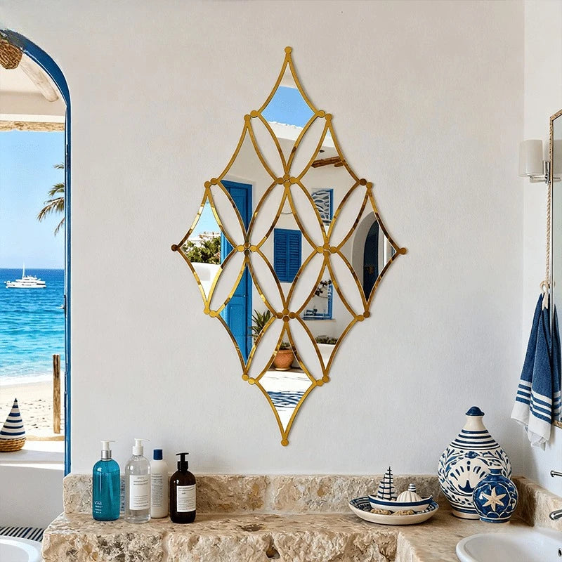 Golden Acrylic Mirror Set