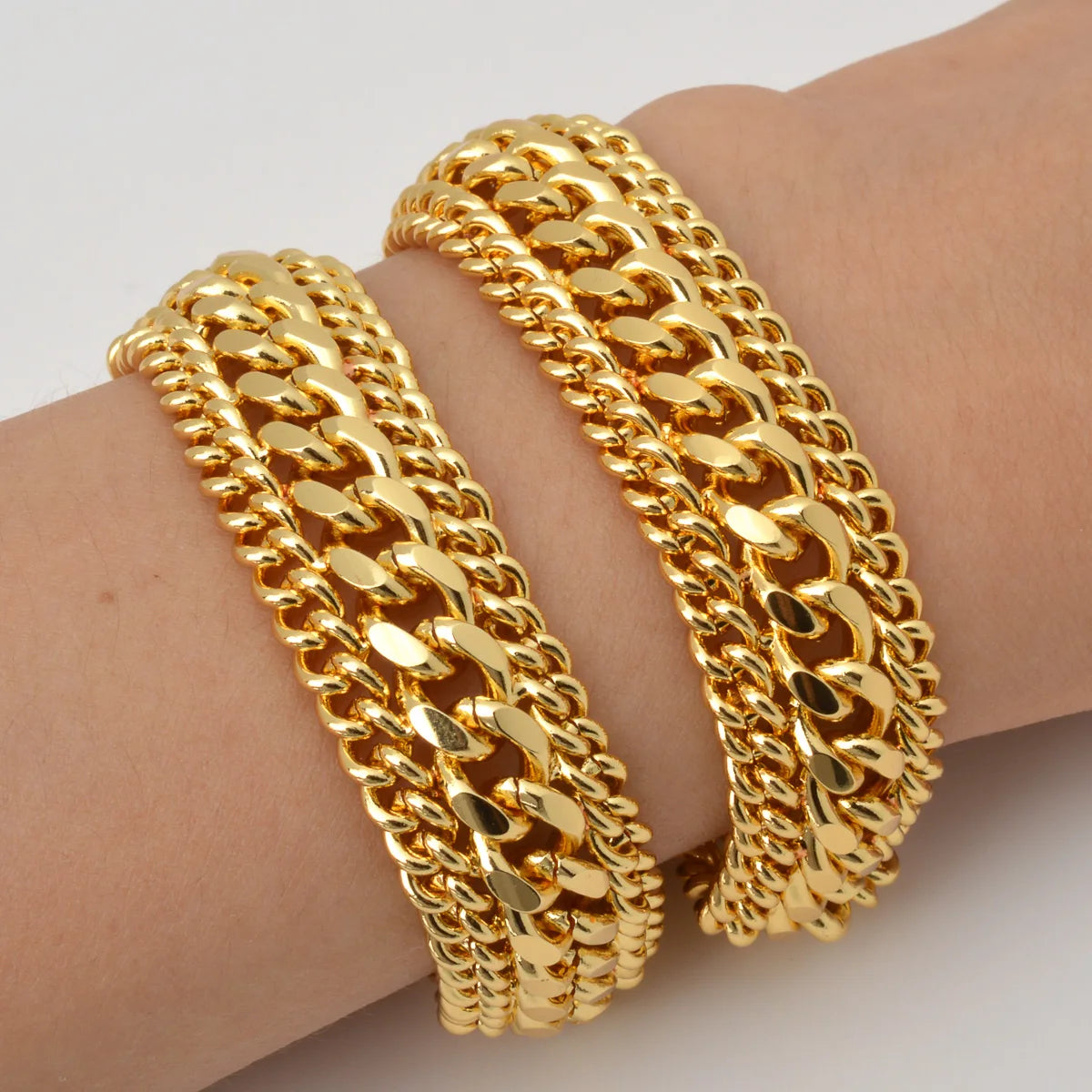 18K Gold Plated Miami Curb Chain Bracelet