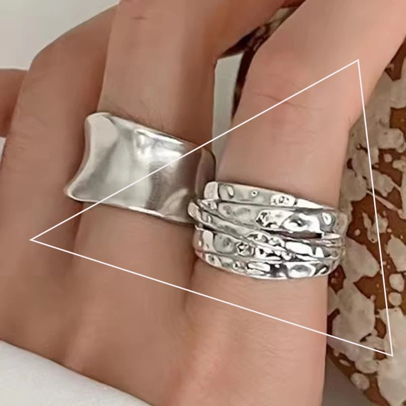 925 Sterling Silver Retro Flower Ring