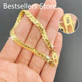 Gold Plated 925 Silver Side Chain Bracelet