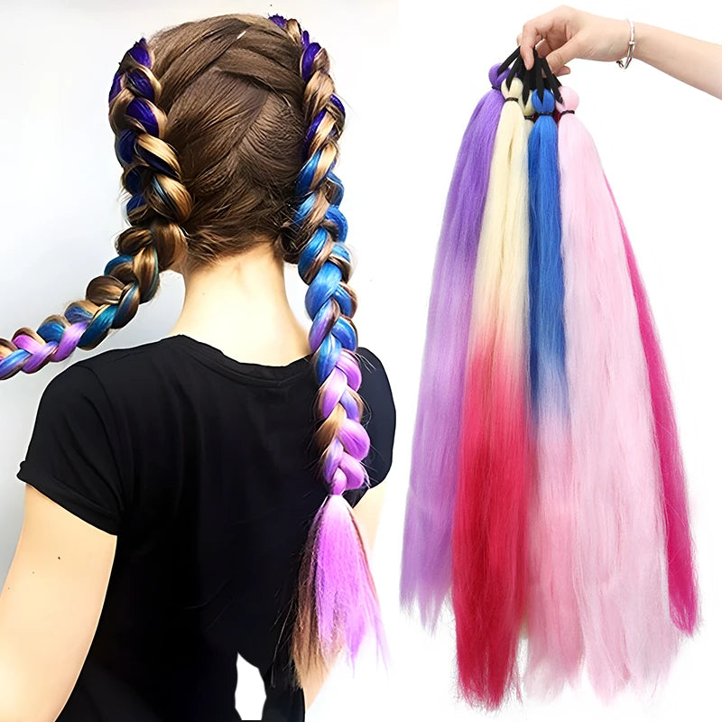 26" Colored Braiding Ponytail Extension