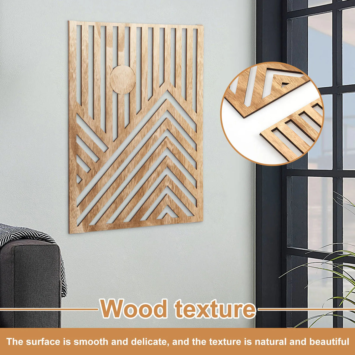 3-Piece Openwork Wooden Wall Art