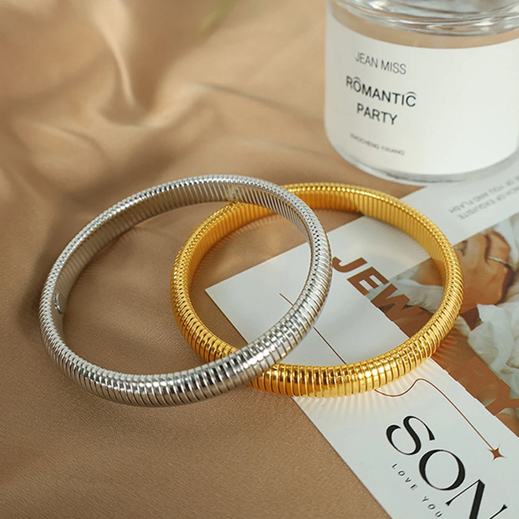 Waterproof Gold-Plated Stainless Steel Bracelet