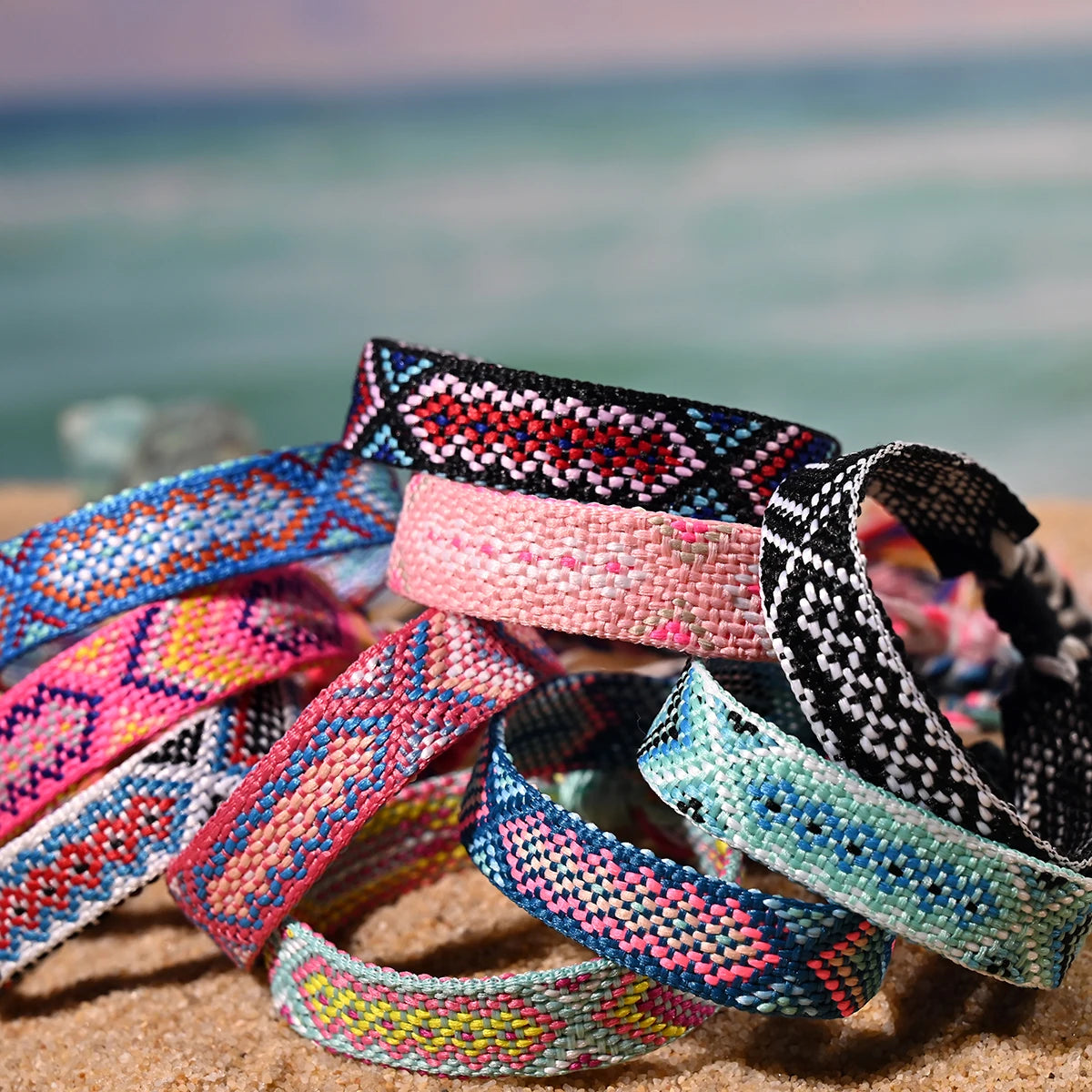 10-Piece Friendship Bracelet Set – Boho Design for Men & Women