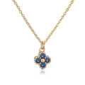 18K Gold-Plated Brass Flower Pendant Necklace