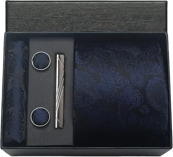 Luxury Silk Paisley Men’s Tie Gift Set