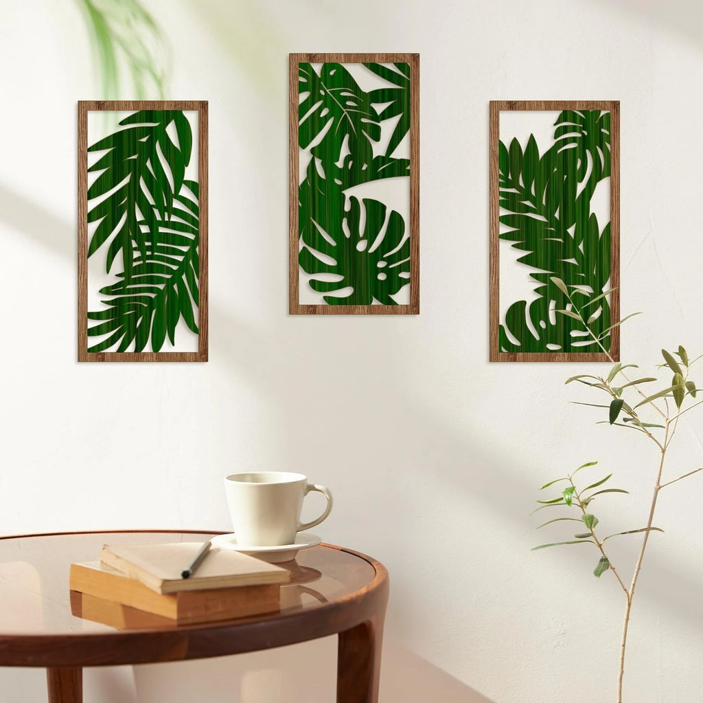 Boho Leaf Wooden Wall Hangings
