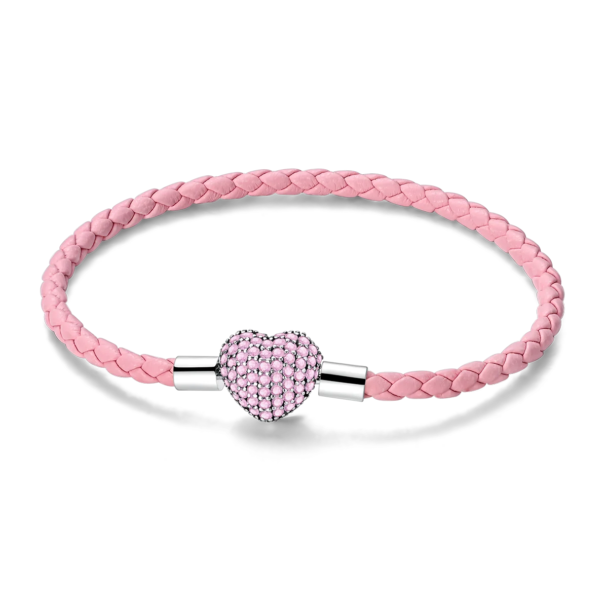 925 Sterling Silver Love Heart & Butterfly Charm Bracelet – 17-20cm