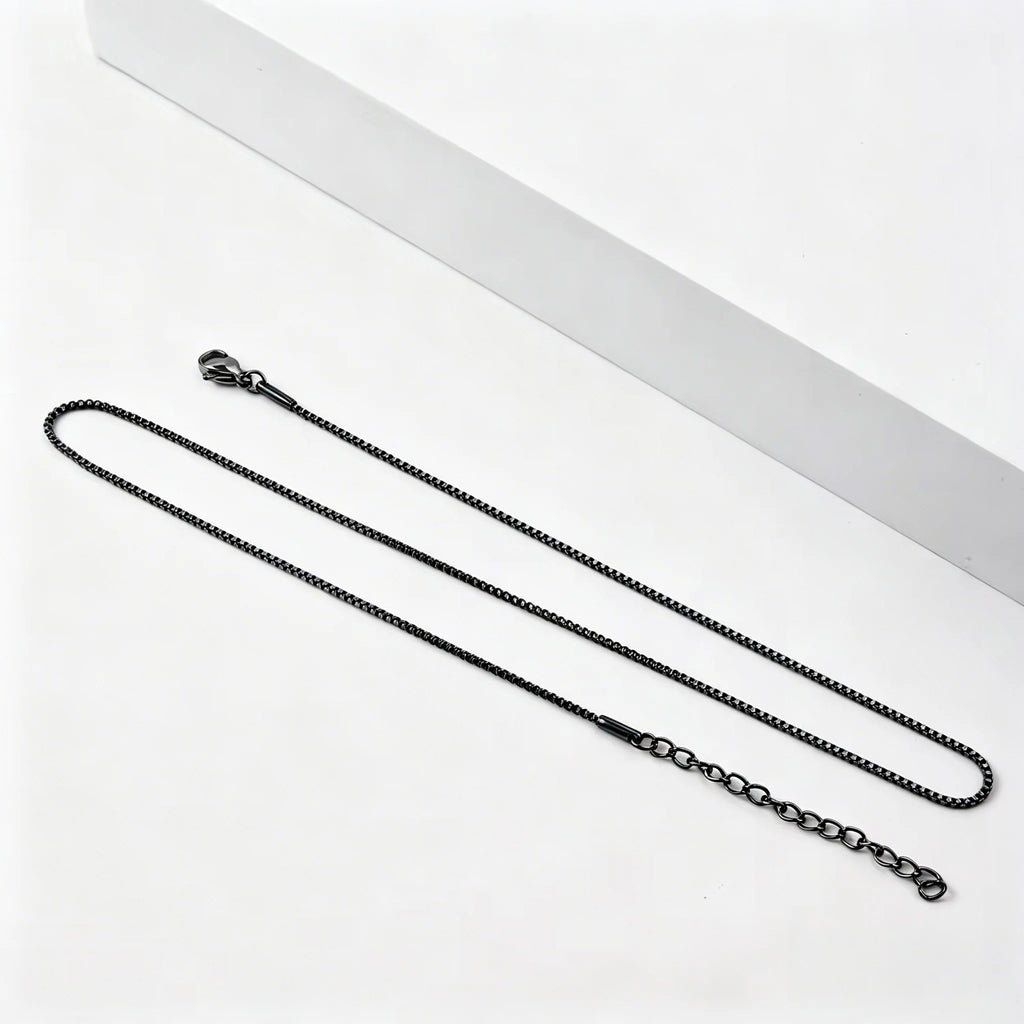 Gold Stainless Steel Box Chain Necklace 1.2mm
