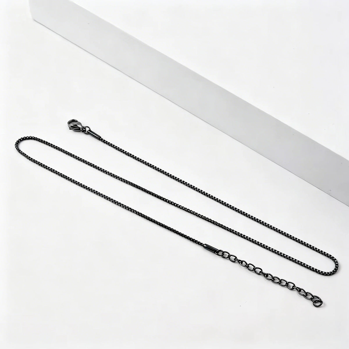 Gold Stainless Steel Box Chain Necklace 1.2mm