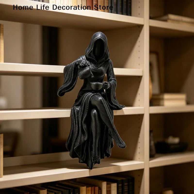 Sitting Reaper Figurine