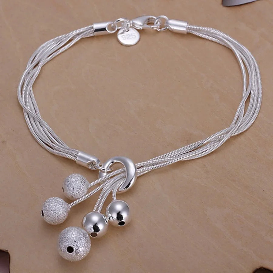 925 Sterling Silver Chain Bracelet for Men & Women – Elegant Classic Design