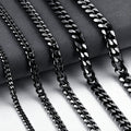 3 mm Cuban Chain Necklace