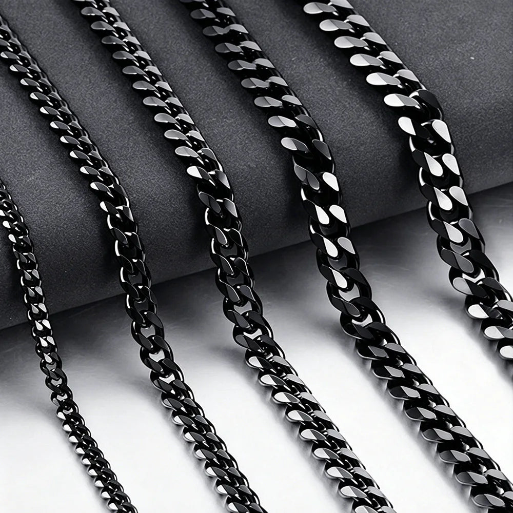 3 mm Cuban Chain Necklace